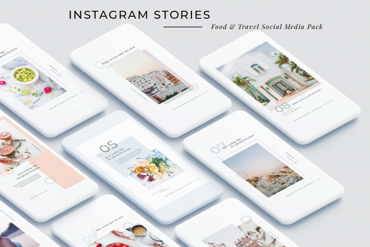 Food & Travel Instagram Stories - Creative & Modern Instagram Story Templates