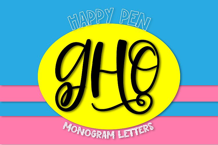 Happy Pen - A Monogram Font