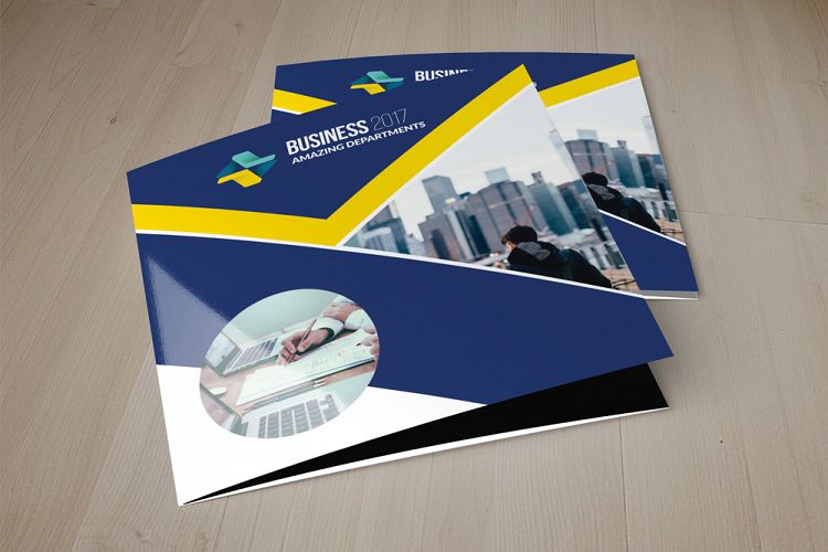 Professional Square Business Trifold Brochure