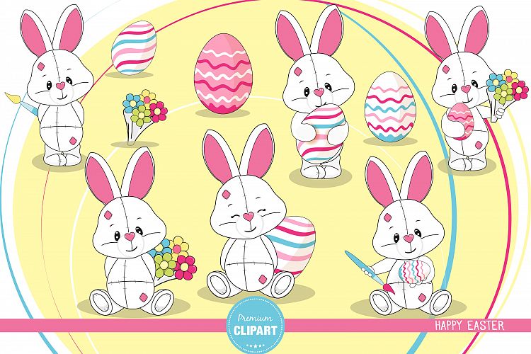 Easter bunny  illustrations, Easter graphics