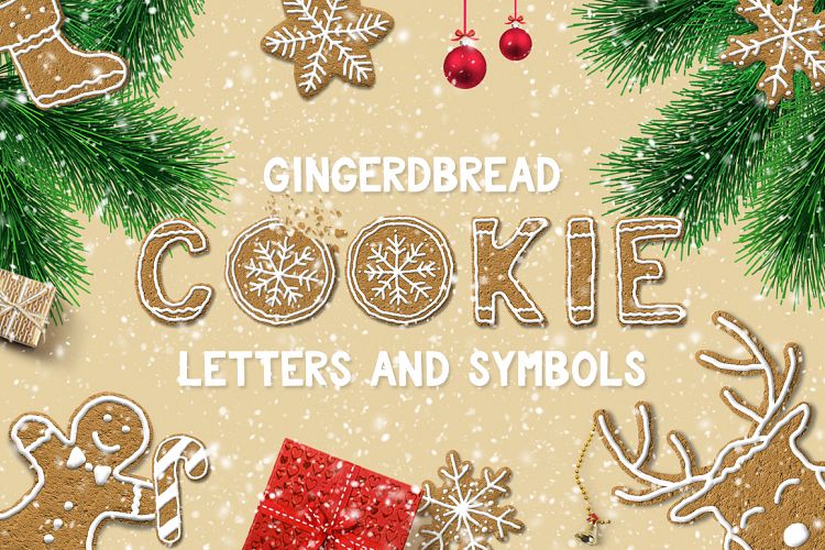 Gingerbread Cookie Letters + Bonus