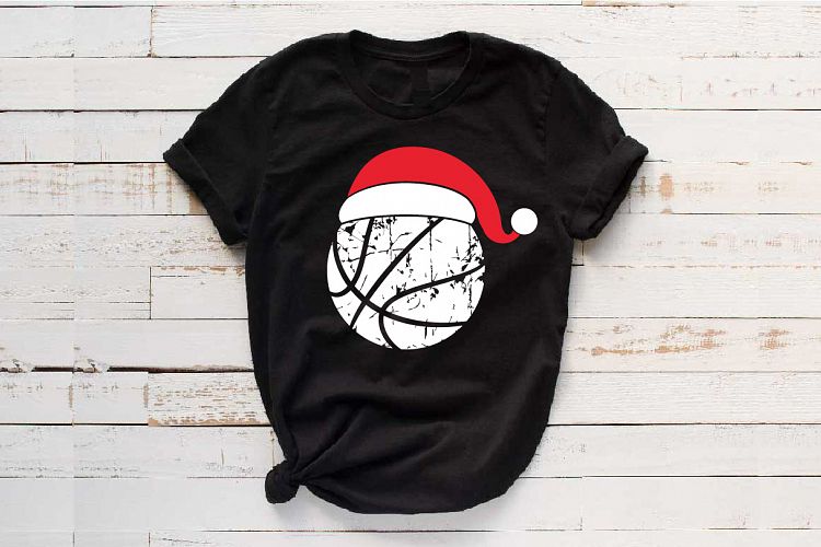 Santa Basketball Hat Christmas svg Elf sweater 1043s