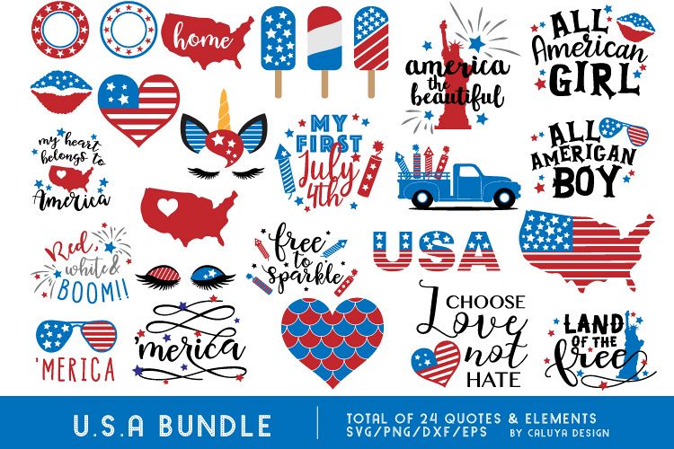 July 4th SVG Cut File Bundle