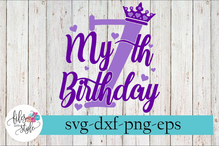 Download My 7th Birthday Party Diva SVG Cutting Files