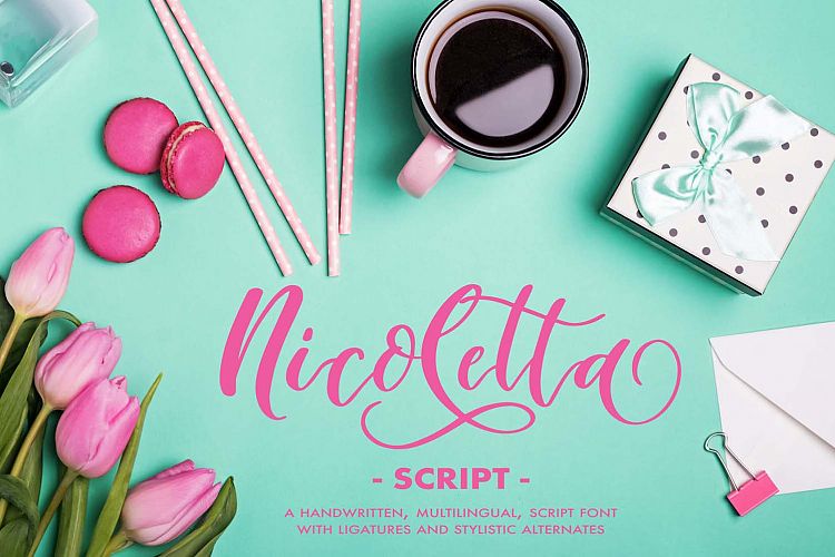Nicoletta Script - A Handwritten, Multilingual Script Font