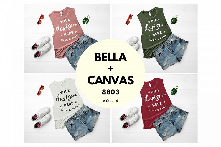 Womens Tank Top Mockup Bundle Bella Canvas 8803 Vol. 4