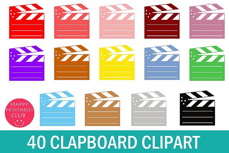 40 Film Clapboard Clipart-Movies Clapboard Clipart
