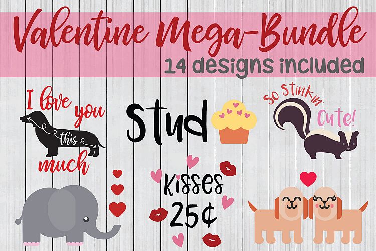 Download Valentine SVG Mega Bundle, Love SVG Bundle (93790) | SVGs ...