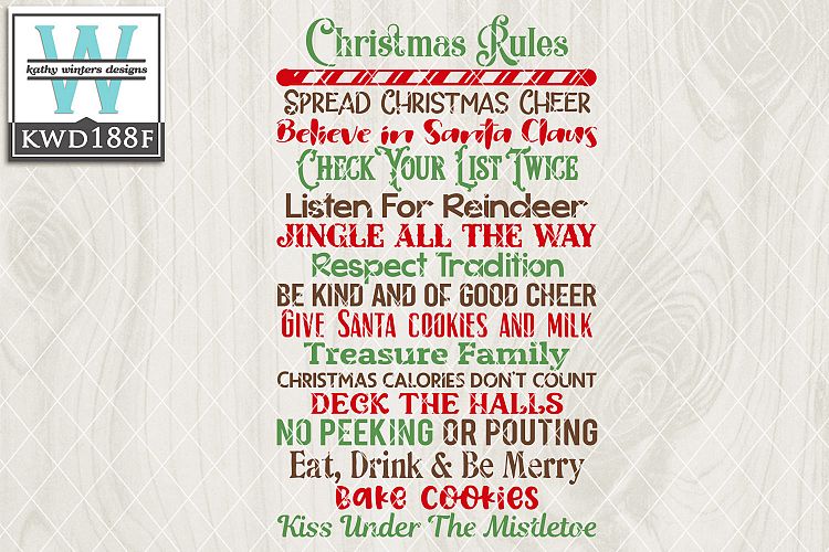 Christmas SVG - Christmas Rules