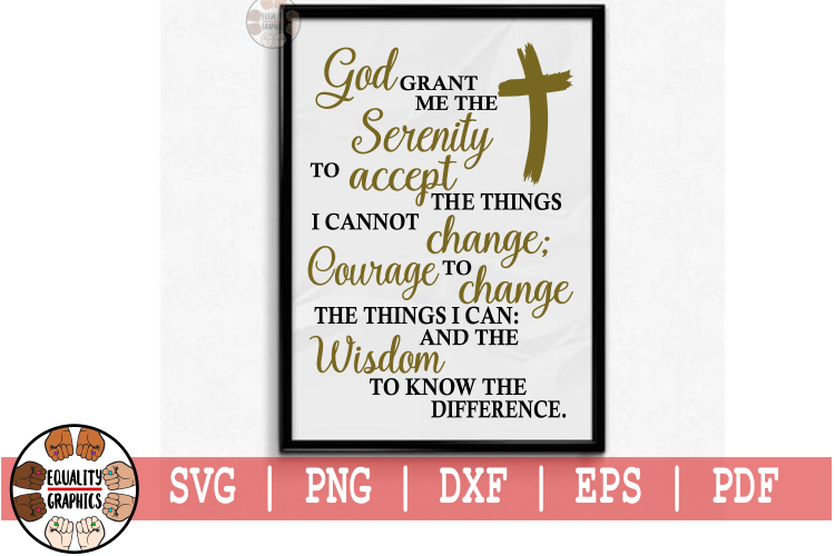 serenity prayer svg png dxf eps 144701 svgs design bundles