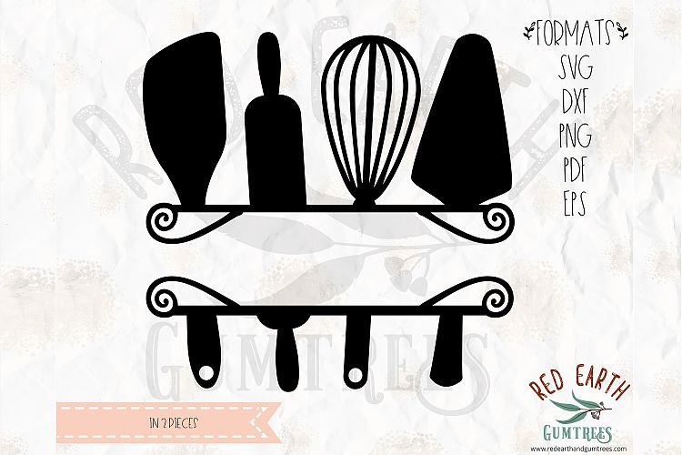 Baking split frame, whisk in SVG, DXF, PNG, EPS,PDF formats