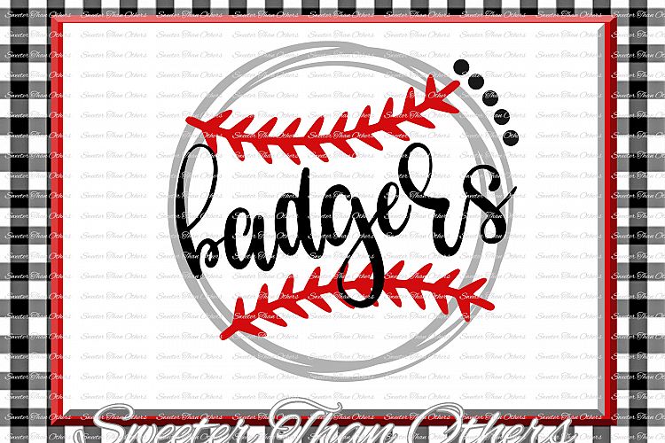 Baseball SVG, Softball Svg, Badgers svg, Badgers Baseball