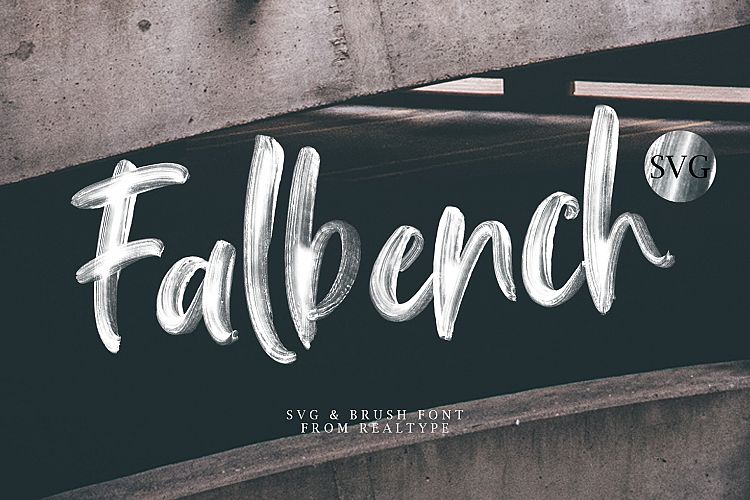 Falbench SVG   Brush Font