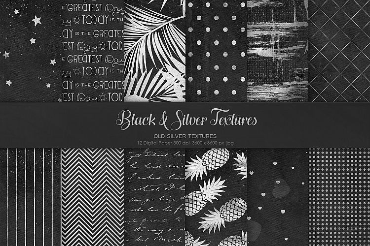 Black   Silver Textures