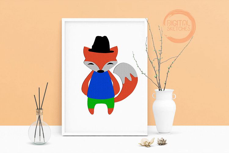 Machine Embroidery Design Animals Fox Forest Friends Life
