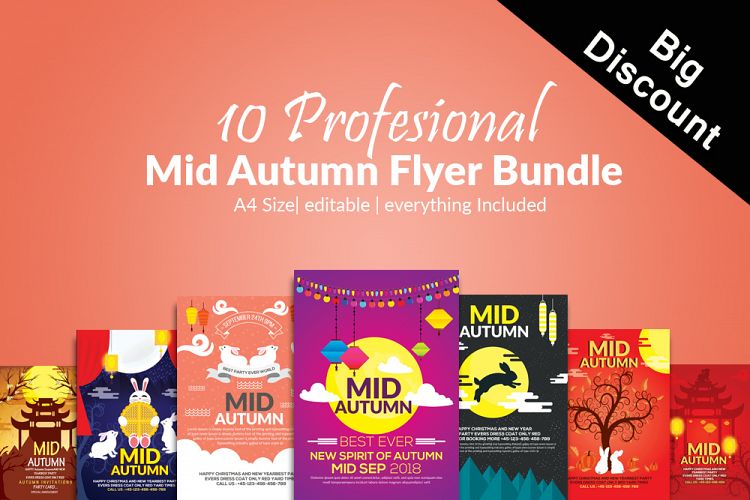 10 Mid Autumn Festival Flyer