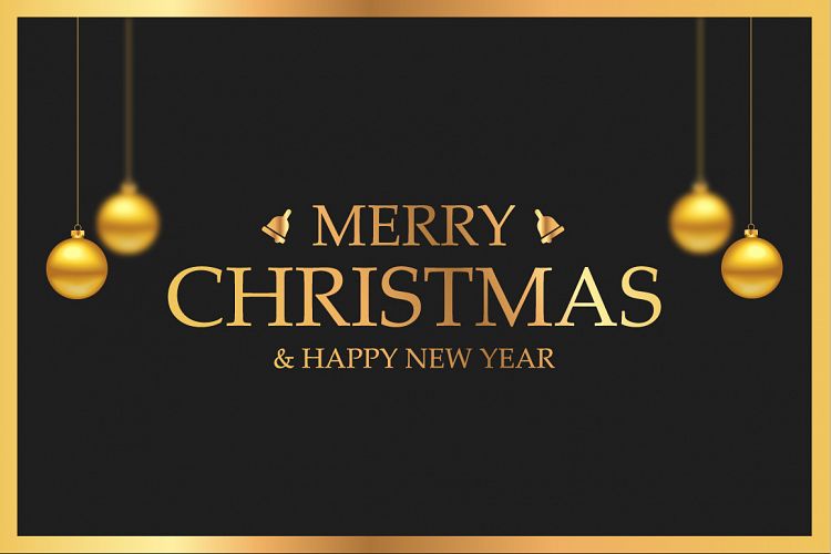 Luxury Christmas greeting card