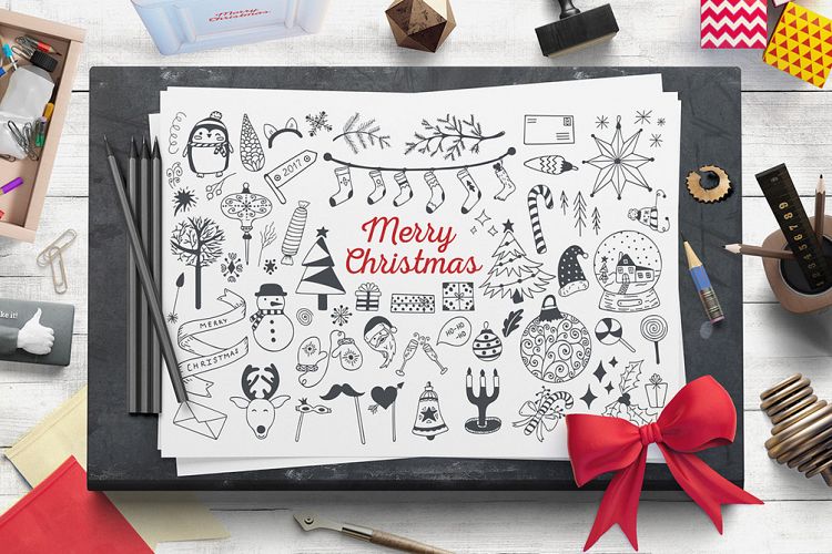 Cozy Christmas Vector Set