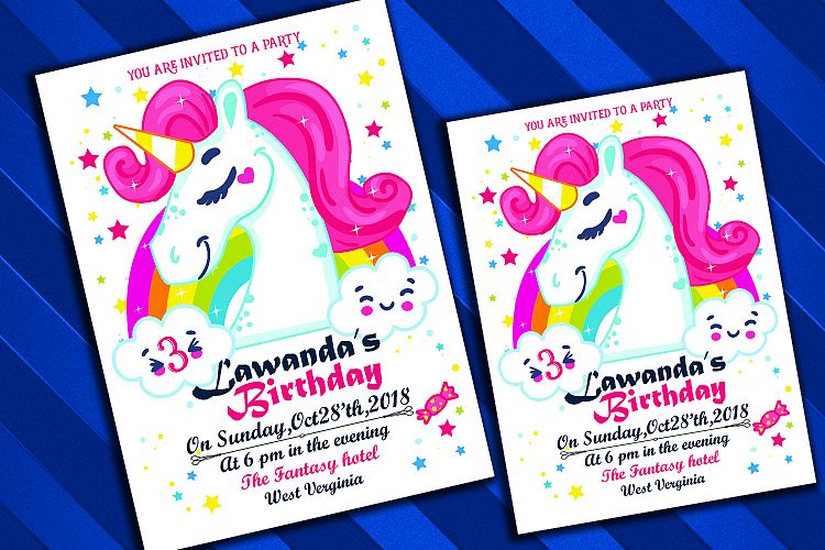 Magical Birthday Invitation Card