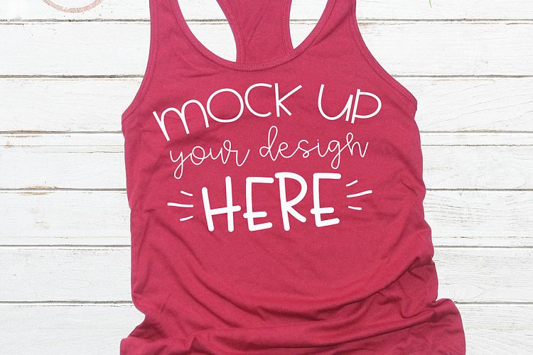 Mock up Next Level 1533 Scarlet Mockup