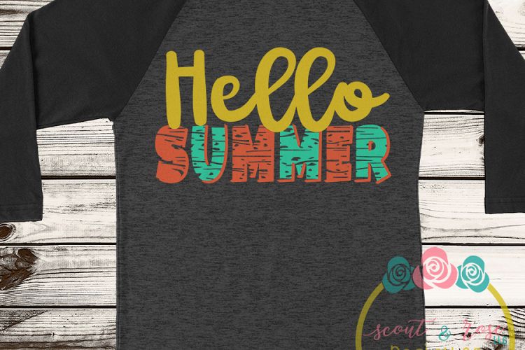 Hello Summer SVG DXF PNG