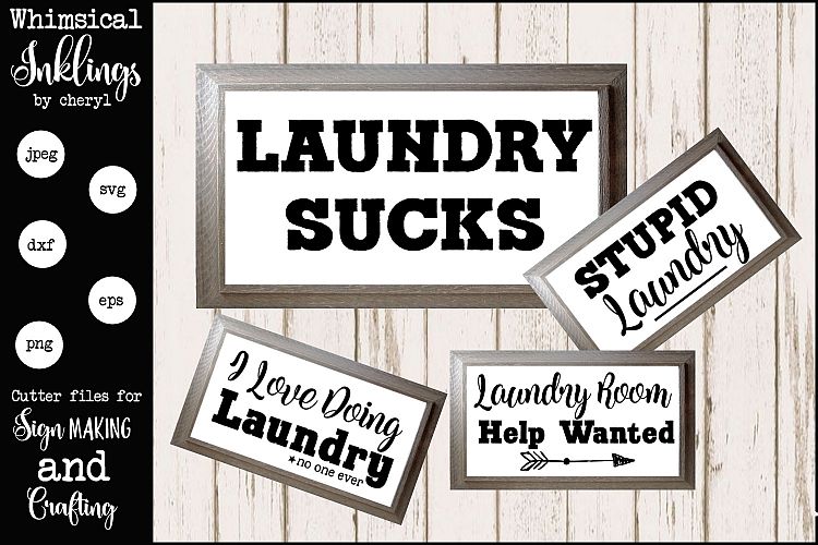 Stupid Laundry SVG Set