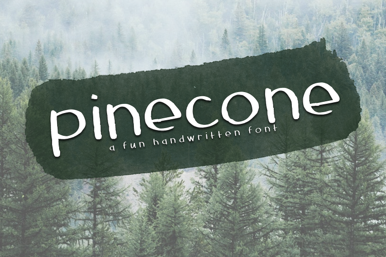 Pinecone - A Rough Handwritten Font