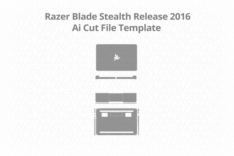 Razer Blade Stealth Vinyl Skin Vector Cut File Template 2016