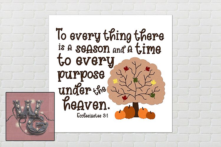 Every Thing Season Ecclesiastes 3 1 SVG DXF PNG JPG Comm