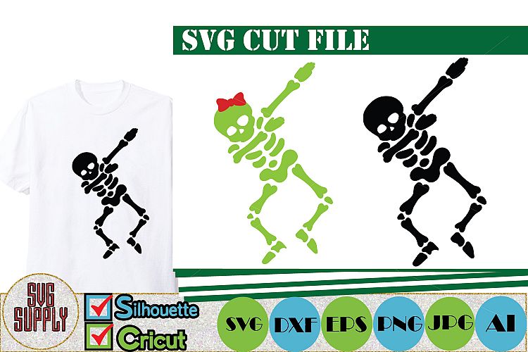 Halloween Skeleton SVG Cut File