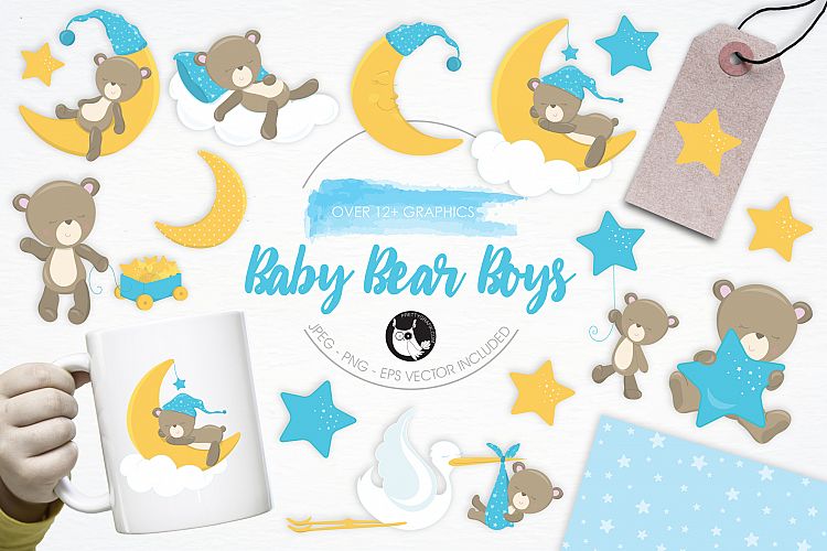 Baby Bear Boys  graphics and illustrations