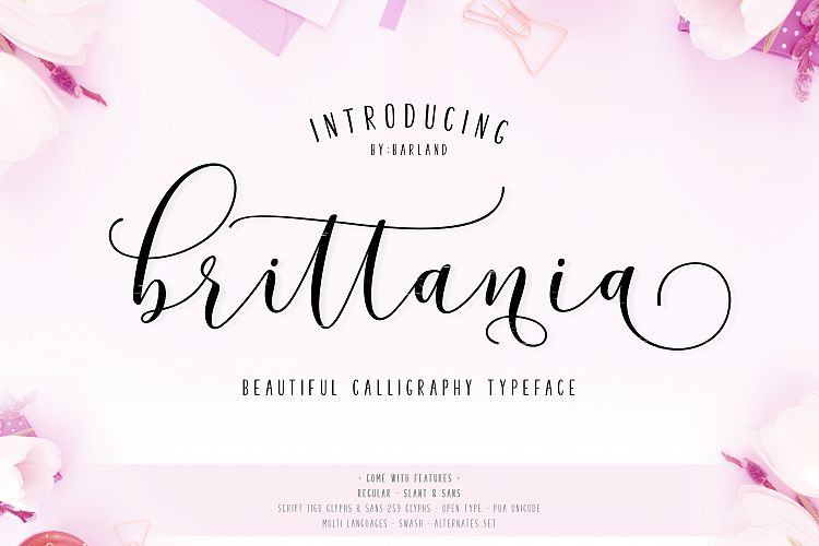 New! Brittania | 5 Font | 35% Off