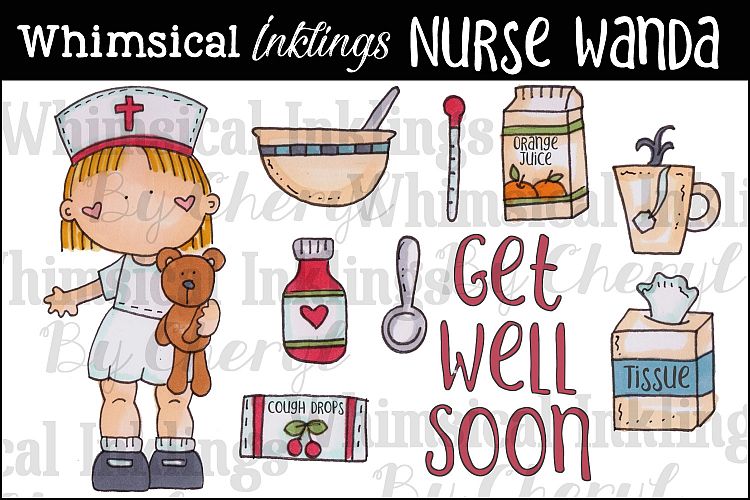 Nurse Wanda Clipart Collection