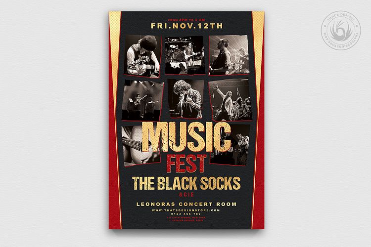 Music Festival Flyer Template V9