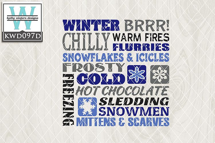 Winter SVG - Winter Subway Art