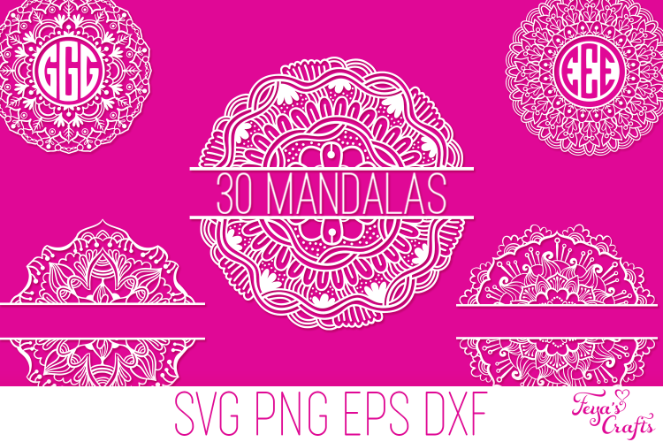 Download Mandala SVG Cut Files Bundle with 30 Items (536537) | Cut ...