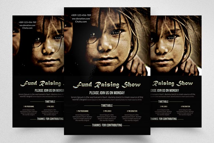 Charity $ Funds Flyer Template