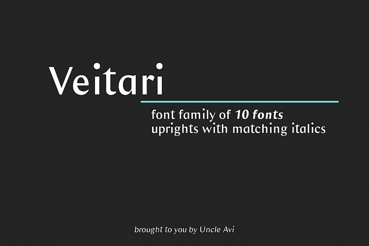 Veitari Typeface