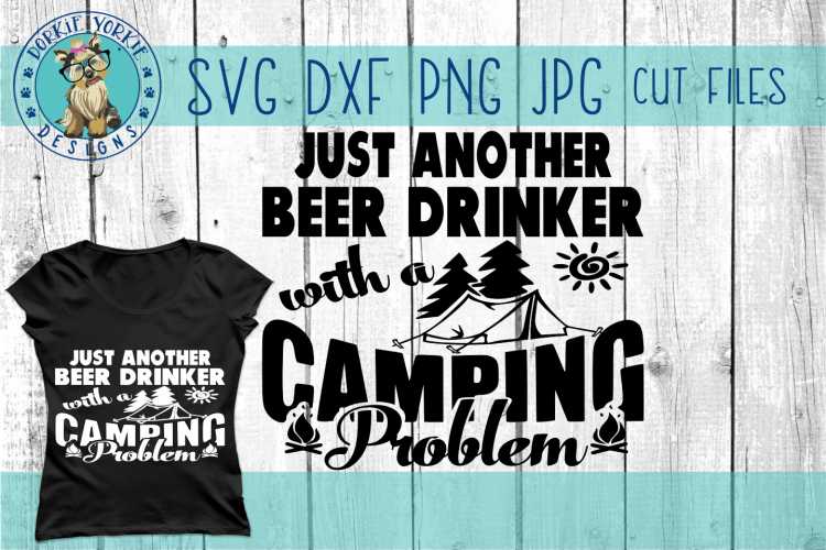 Just another beer drinker with a camping problem - tent SVG