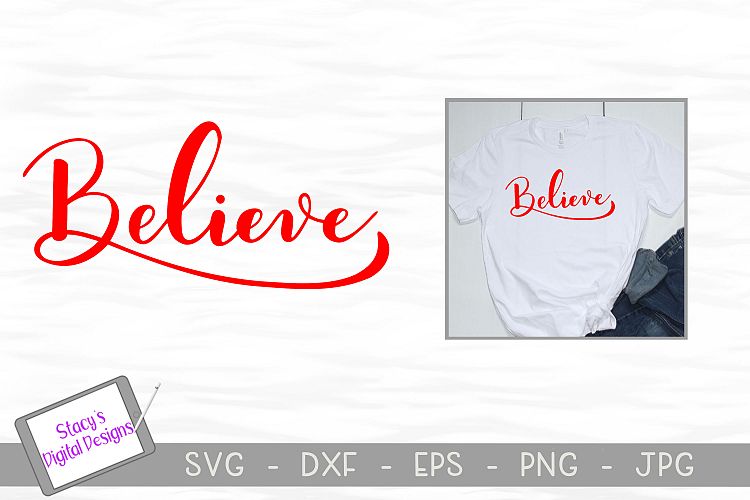 Believe SVG file / Christmas SVG