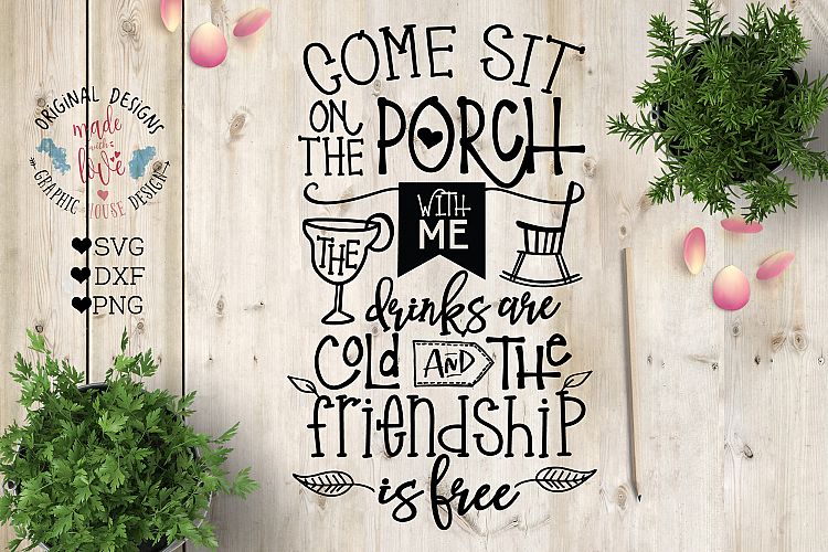 Download Welcome to the Porch Cut File in SVG, DXF, PNG (94032 ...