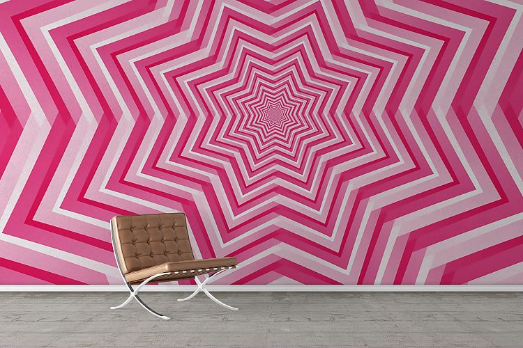 Abstract Pink Geometric Design Background