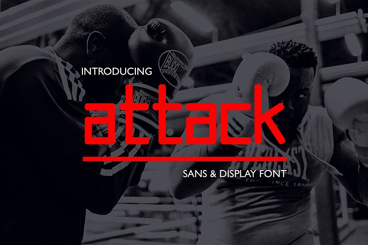 Attack // Display   Sans Font