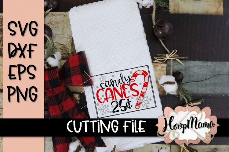 Candy Canes 25 Cents -Christmas Sign SVG Design