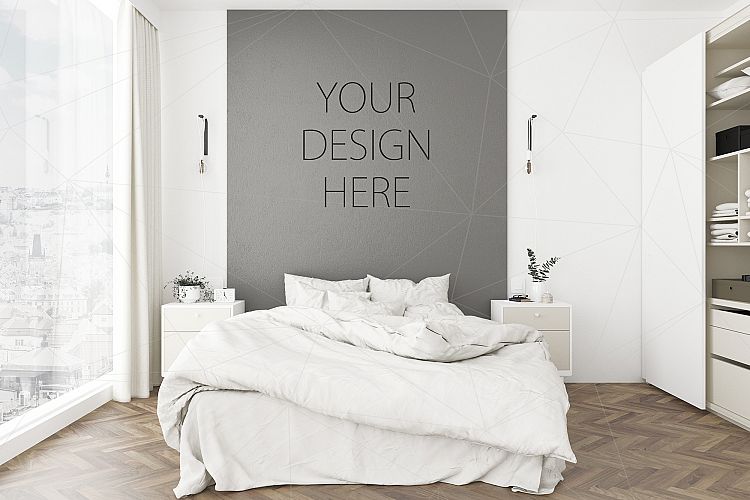 Interior mockup bundle - blank wall mock up