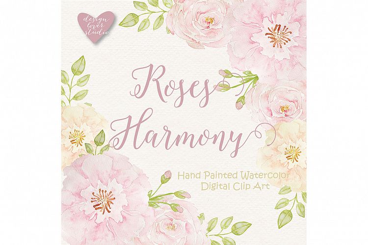 Watercolor Roses harmony clipart
