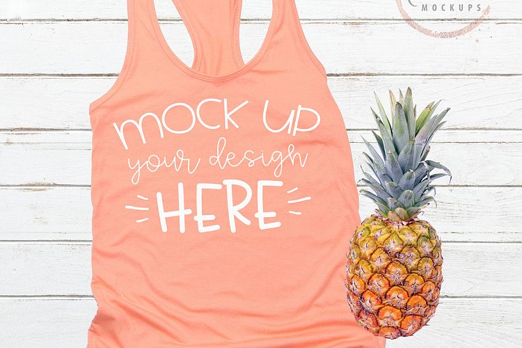 Mock up Next Level 1533 Light Orange Mockup