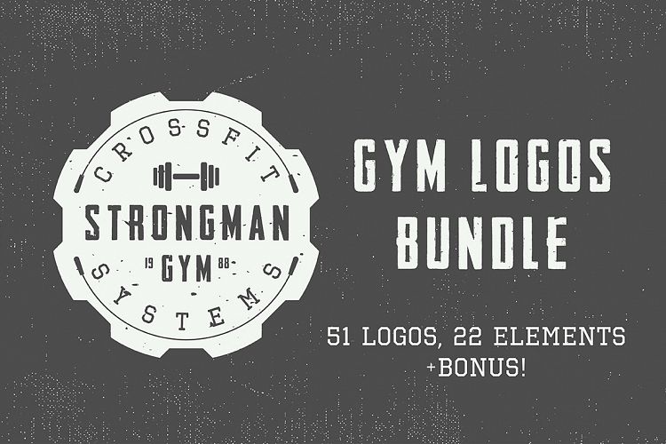Vintage Gym Emblems Bundle