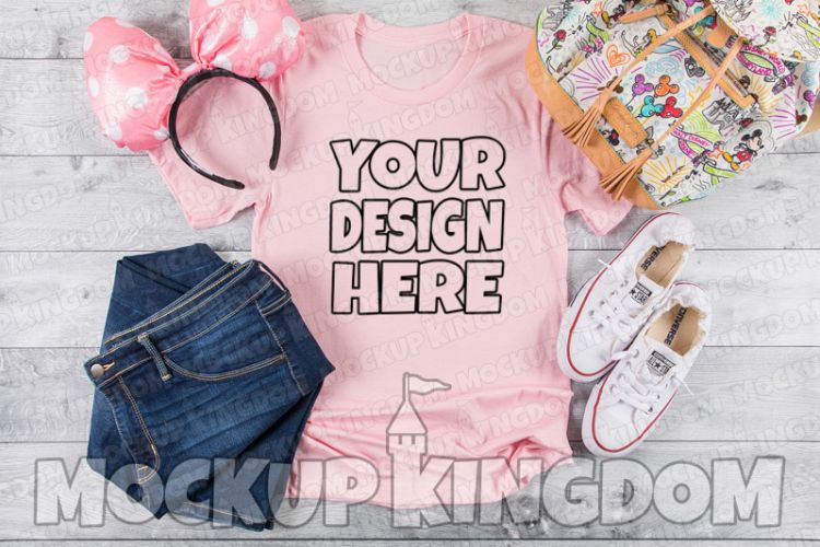 Unisex Crew Neck Shirt Mockup, Bella Canvas Mockup