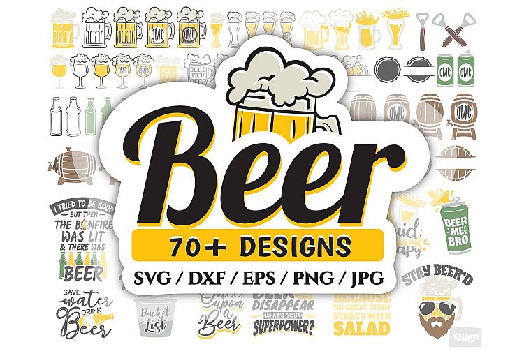 Beer SVG Cut File and Sublimation in SVG,DXF,PNG,EPS,JPG